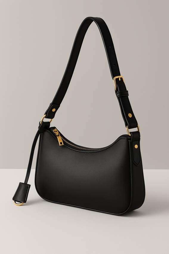 Hobo Shoulder Bag – Black