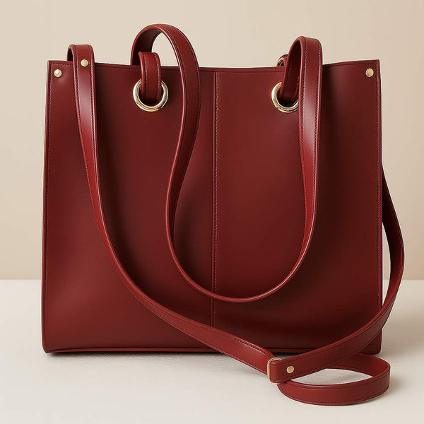 The Merlot Chic Tote – Rich Burgundy