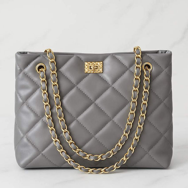 Elan Quilted Premium Bag - Grey