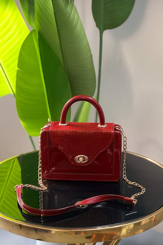 Monarch Crocodile Exclusive Handbag - RED