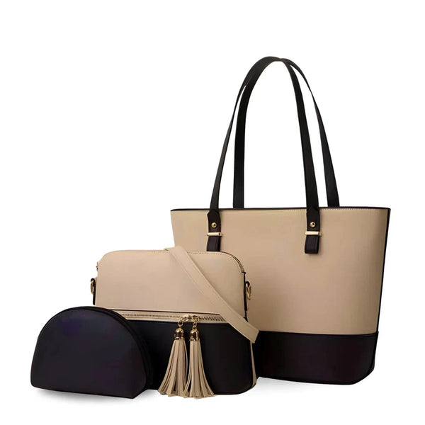 Averra Luxe Trio Bag Set - Beige