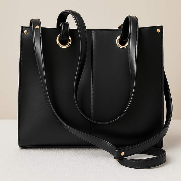 The Noir Essential Tote – Timeless Black