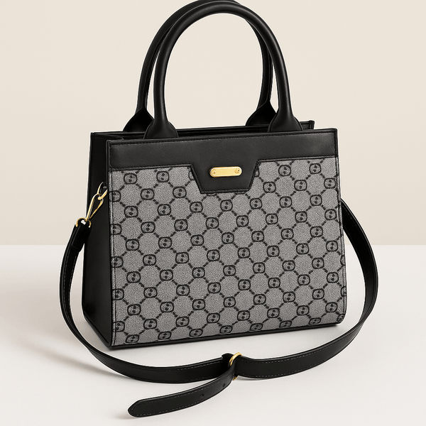 The Urban Classic Tote - Gray and Black