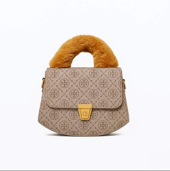 Versatile Designer Handbag - Beige