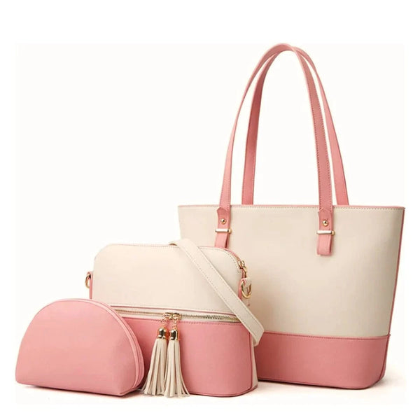 Averra Luxe Trio Bag Set - Pink